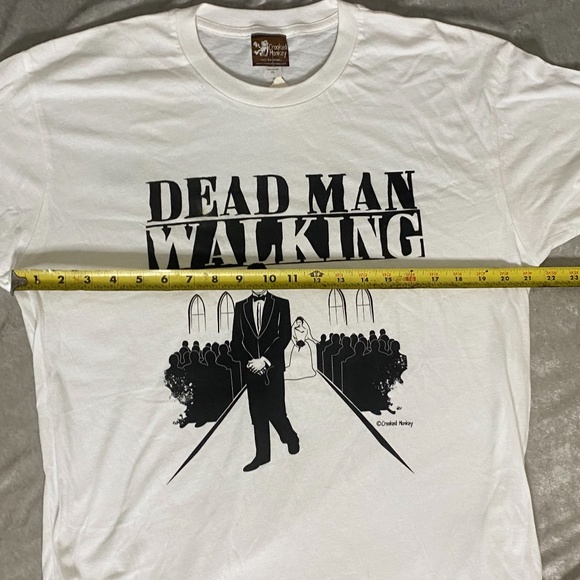 CROOKED MONKEY DEAD MAN WALKING GRAPHIC T SHIRT - Picture 7 of 9